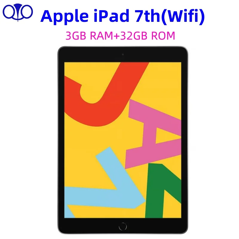 Original Apple iPad 10.2'' Unlocked iPad 7th 96% New Wifi Only 32GB IPS LCD Tablet