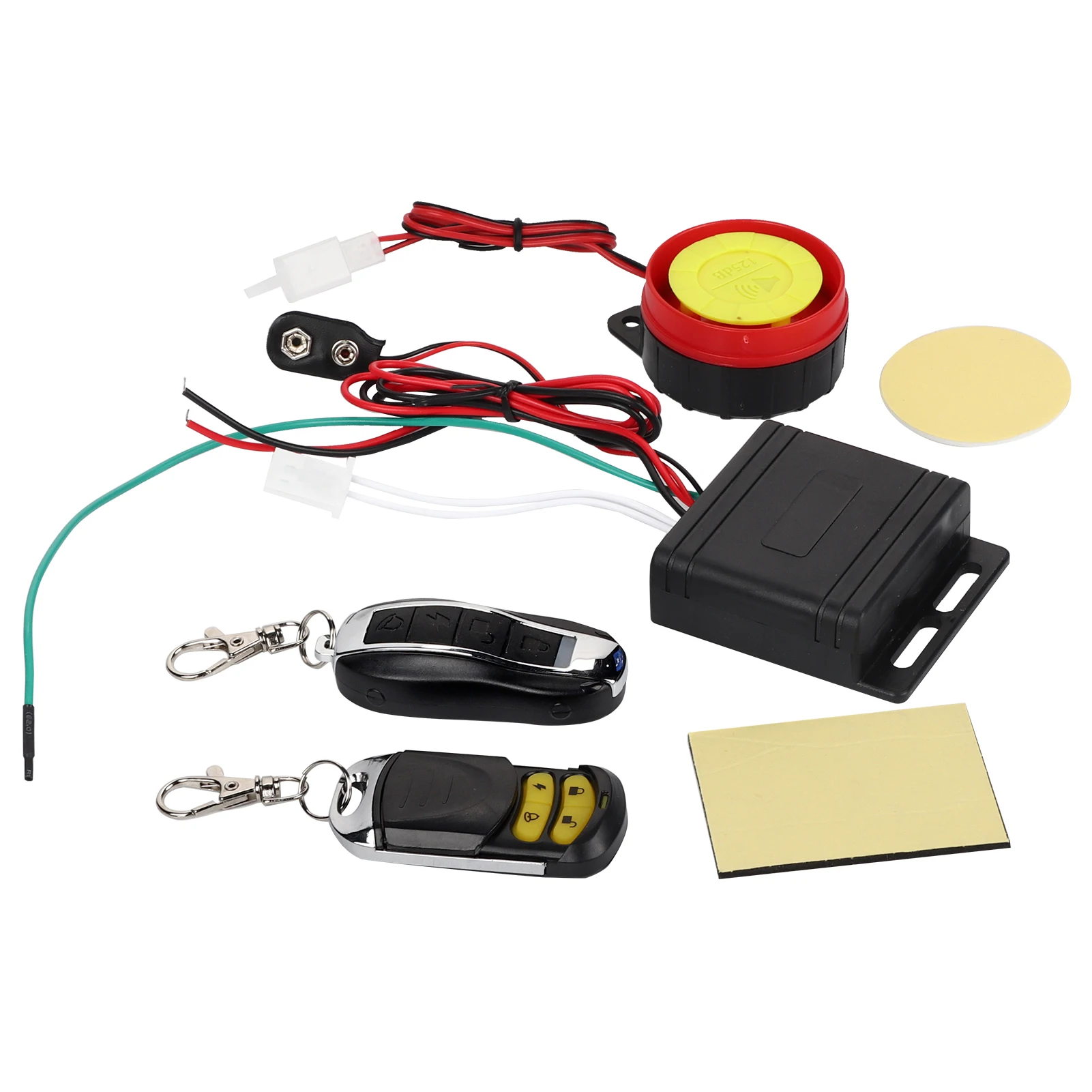 12V Motorcycle Anti theft Security Alarm Double Remote Control Anti Theft Alertor For Car Bike motorcycle alarm bike alarm wireless vibration alarm anti theft alarm