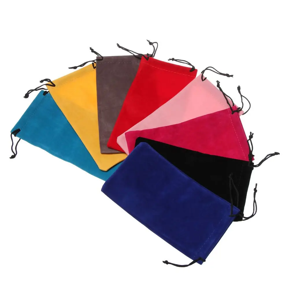 Sunglasses Bag Drawstring Pouch Myopia Glasses Case Soft Eyeglasses Pocket Spectacles Cloth Bag Eyewear Accessories