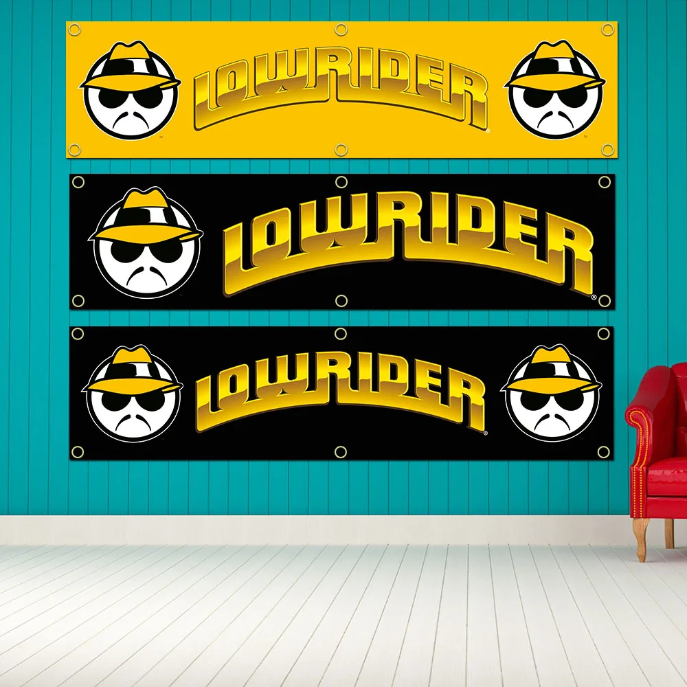 

2024 Lowriders Banner Flag Polyester Printed Garage Wall Art Outdoor Decorations Tapestry