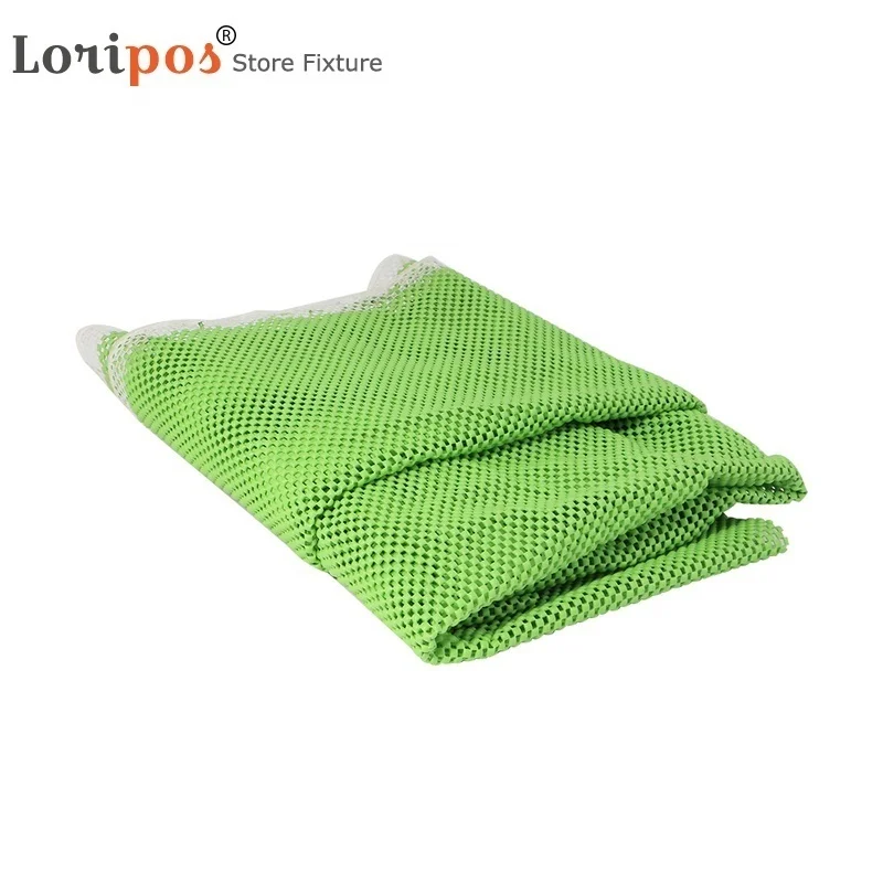 1.6 Width Environmental protection PVC Supermarket garden stuff shelf accessory fruit and vegetable Anti-crimp non-slip nets mat