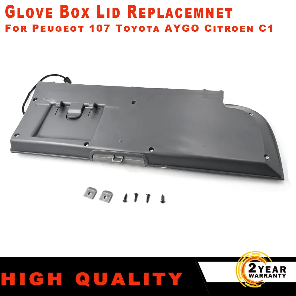 Couvercle De Boîte à Gants Pour Toyota AYGO/107/C1 2005-2014 - Noir ABS - Remplacement OEM PZ416-93403-00