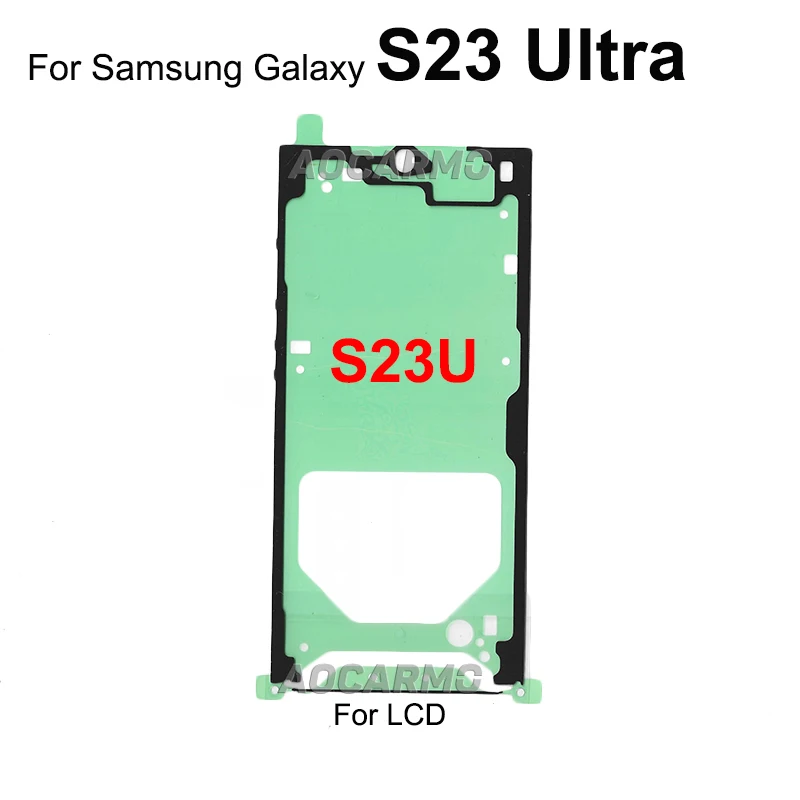 Phone Adhesive Stickers Aocarmo For Samsung Galaxy S23 Ultra S23U Back Battery Rear Cover Waterproof Sticker Glue Front Screen LCD Adhesive Replacement