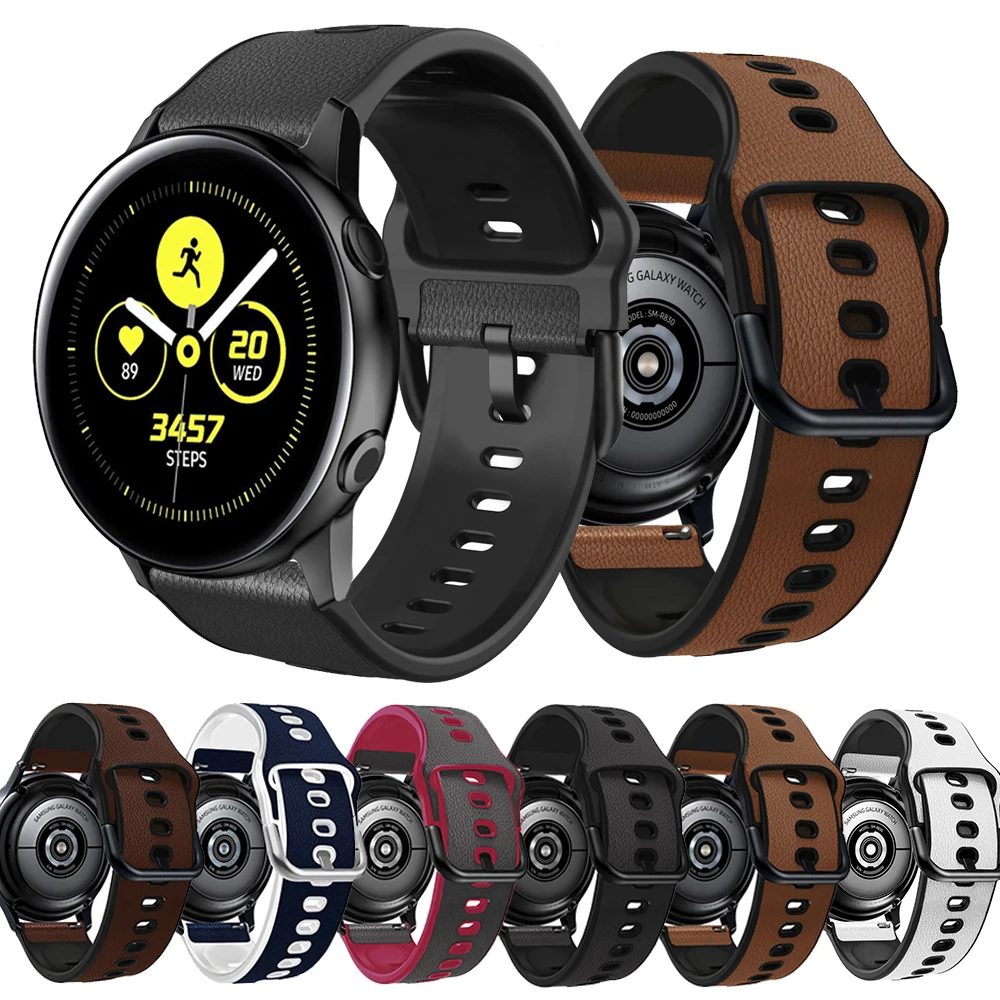 Cinturino 20Mm Per Samsung Galaxy Watch Active 2 Gear S3 46/42Mm Smartwatch Watch Cinturino In Pelle 22Mm Per Huawei Watch Gt Bracelet