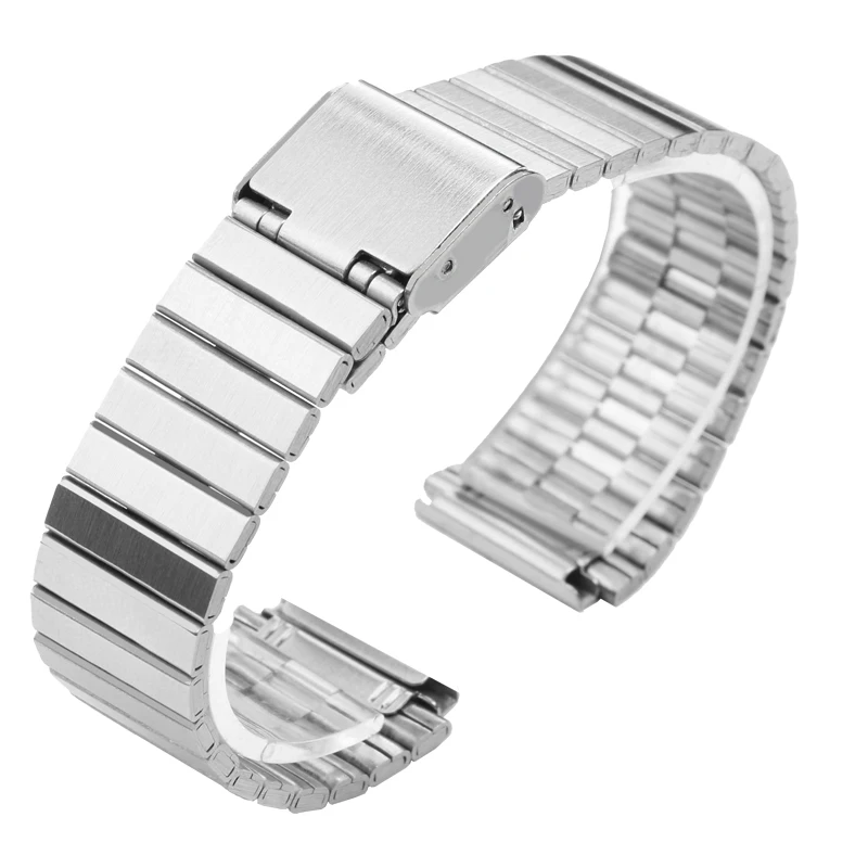 Sleek 18mm Fine Steel Watch Band - Premium Metal Bracelet Strap