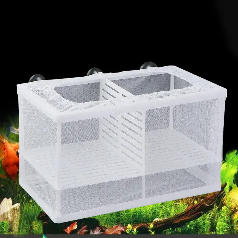 1pc Fish Breeding Mesh Box for Home Aquarium Aquarium Fish Trap Box Hatchery Net Tank Newborn Isolation Guppy Breeding