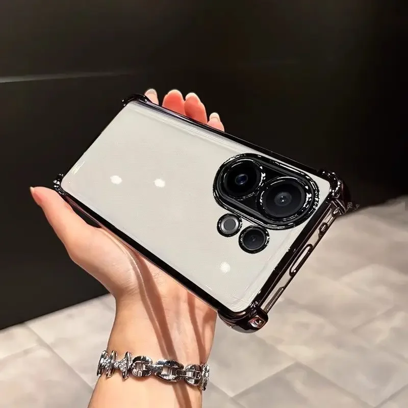 Enhanced Protective Plating Lens Case with Anti-Shock Bumper