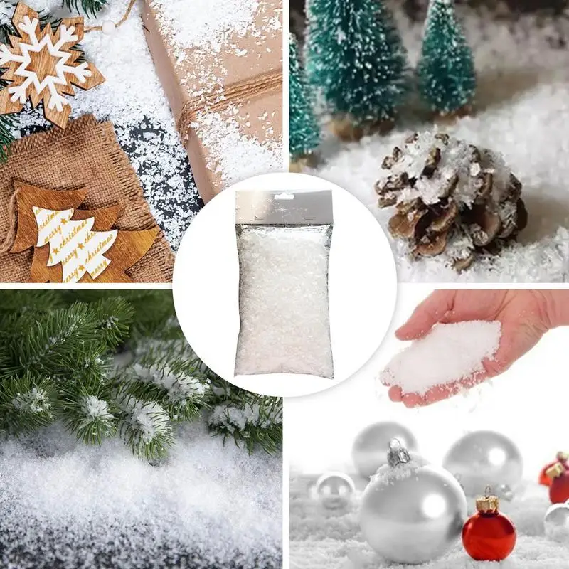 23oz Artificial Snow for Christmas Decoration, Fake Snow for Crafts Village  Displays - Instant Snow Dry Plastic Snowflakes - AliExpress