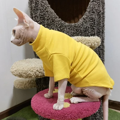 Pet Clothes Dog Cat Bottoming Shirt Winter Warm French Bulldog Sphinx Hairless