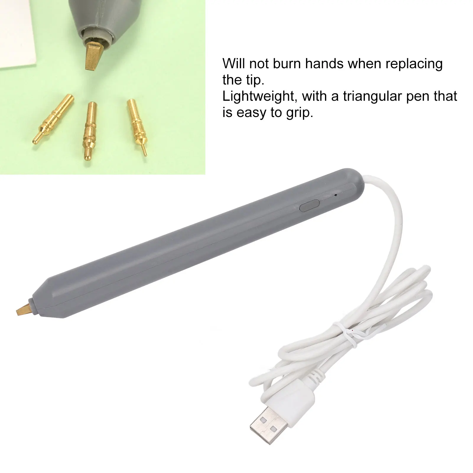 DIY Accessory Hot Foil Pen Hot Foil Pen USB Heat Stamping Embossing ABS Crafting Tool for Drawing Writing Heat