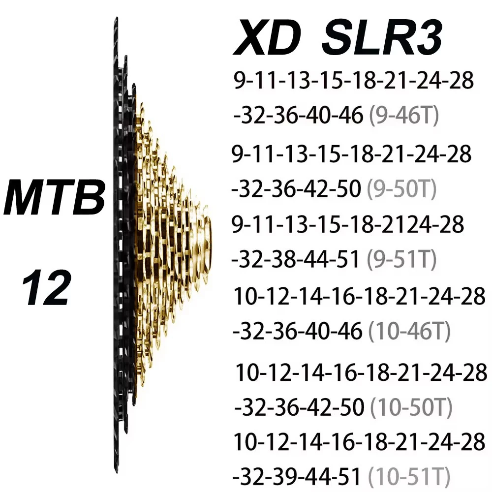 ZTTO Ultimate Super Light MTB 12 Speed 9-51T XD Cassette 12S 9-46T