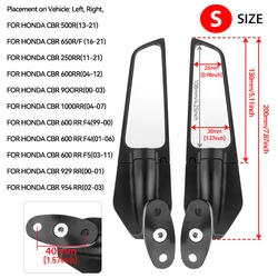 Universal Motorcycle Rearview Mirror - Enhanced Visibility (S for Honda)