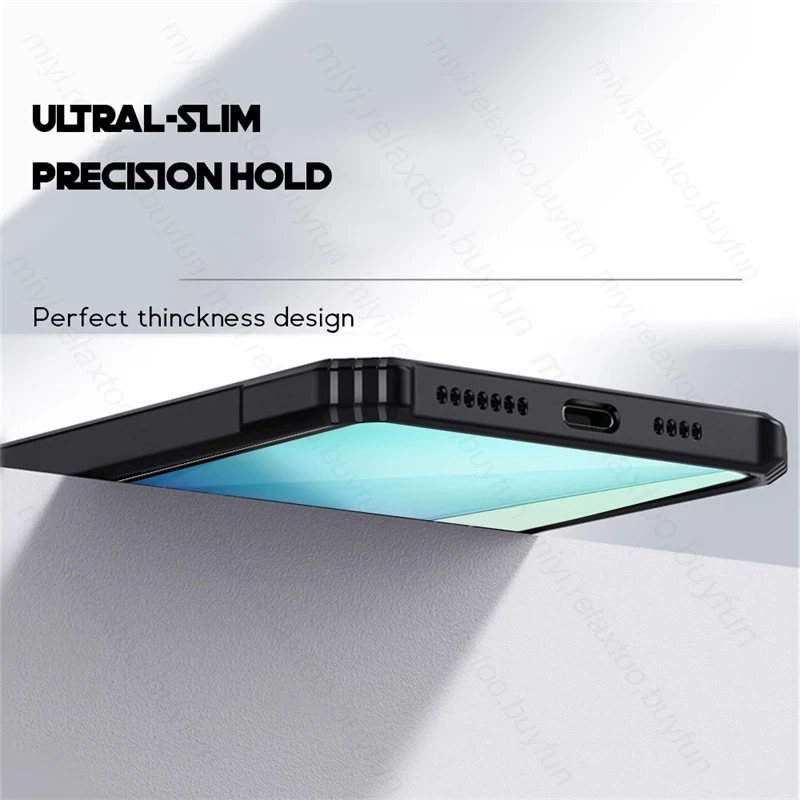 Clear Acrylic Back Cover with Magnet Holder Ring for Smartphone Protection