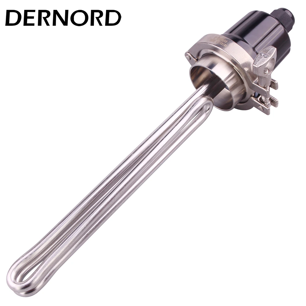 2" Tri Clamp FoldBack Tubular Electric Heater 2.5KW 3.5KW 4.5KW 5.5KW 220V for Water water heating rod electric water heater device