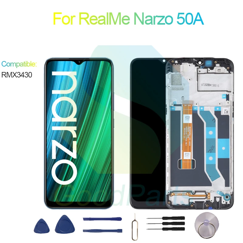 

Сменный сенсорный ЖК-экран для RealMe Narzo 50A 1600*720 RMX3430 Narzo 50A