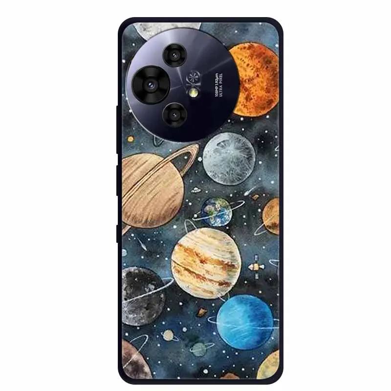 Premium Black Silicone Protective Case for TCL 50 Pro NxtPaper 5G