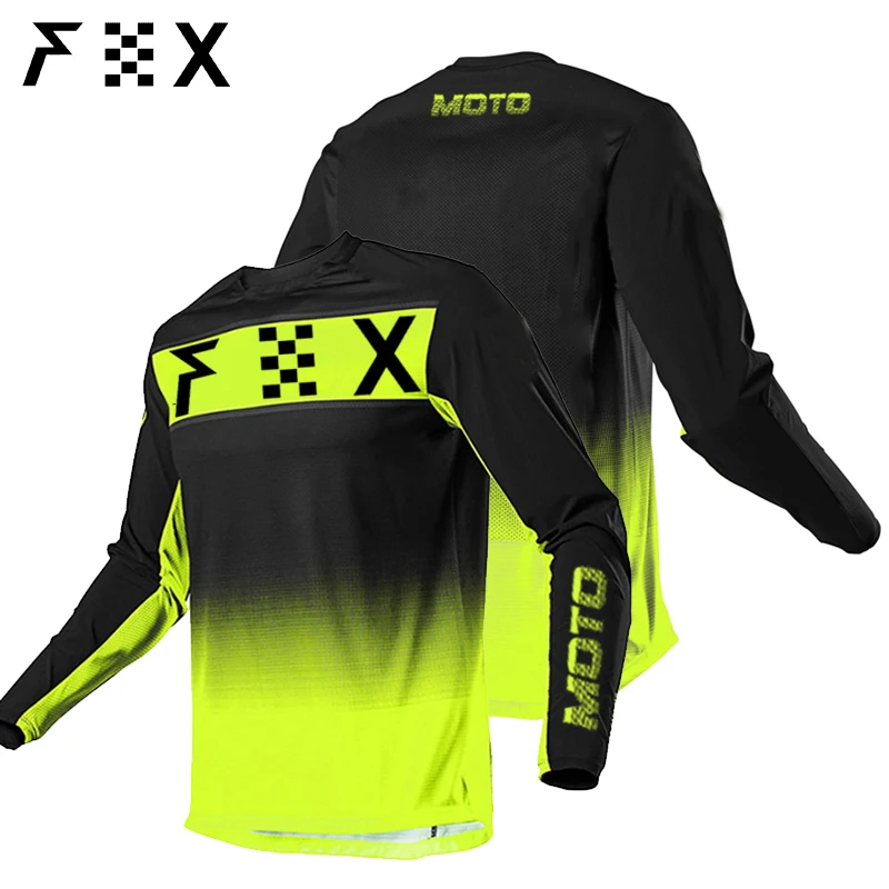 FHX Downhill Jersey Motocross Shirt Bike Jersey Racing Mountain Bike Polera Mtb Motorcycles DH Sport Long Sleeve