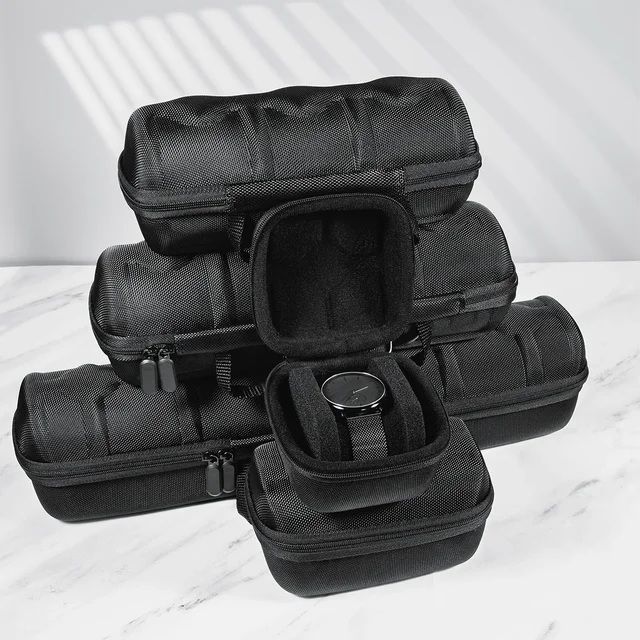 Boîte de montre organisateur montre étui de voyage Portable stockage montre présentoir pour montres-bracelets et montres intelligentes hommes femmes cadeau 2