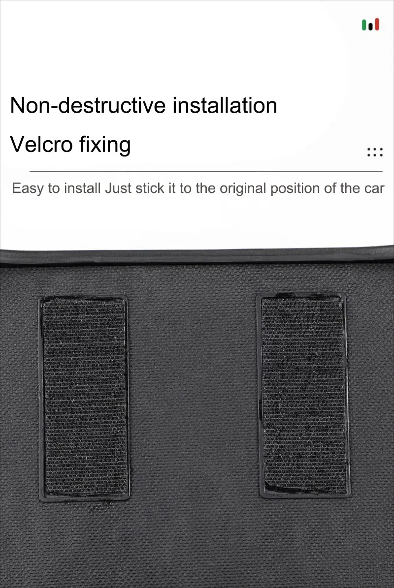For Tesla Model Y-Rear Center Console Storage Box TPE Organizer Box with Cover Trash Can Under Seat Car Accessories