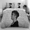 Popular Singe Justin Bieber JBiebs Comforter Bedding Set,Duvet Cover Bed Set Quilt Cover Pillowcase,king Queen Size Bedding Set 4