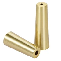 Furniture Leg Cover Foot Solid Copper Tip Brushed Brass Table Chair Cylinder/Cone Cap Protect Decor Bottom Safe Pad 3