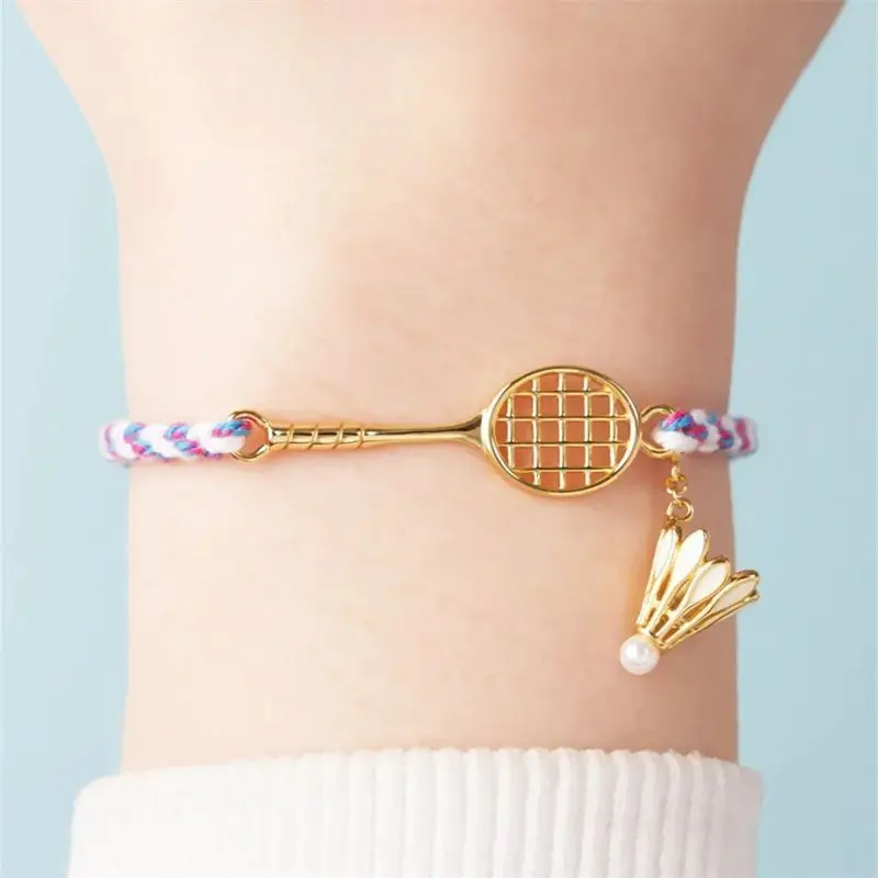Badminton Racquet Bracelet Original Niche Sports Style Hand-woven