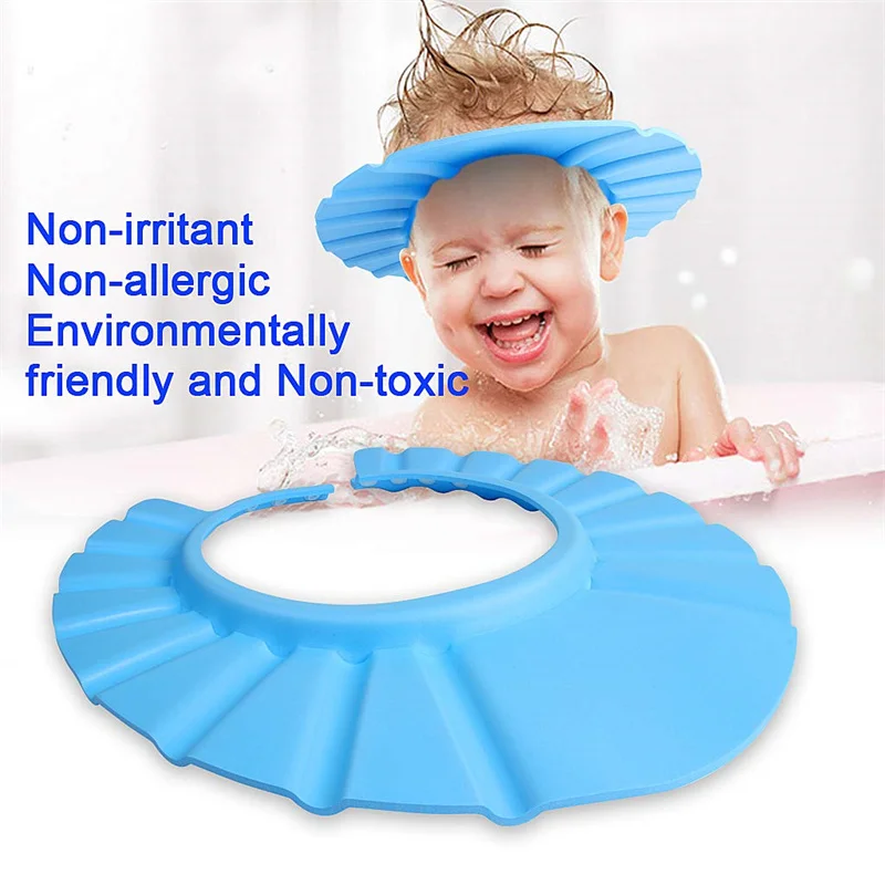 Baby Hair Wash Hat Shield Adjustable Waterproof Protect Eye