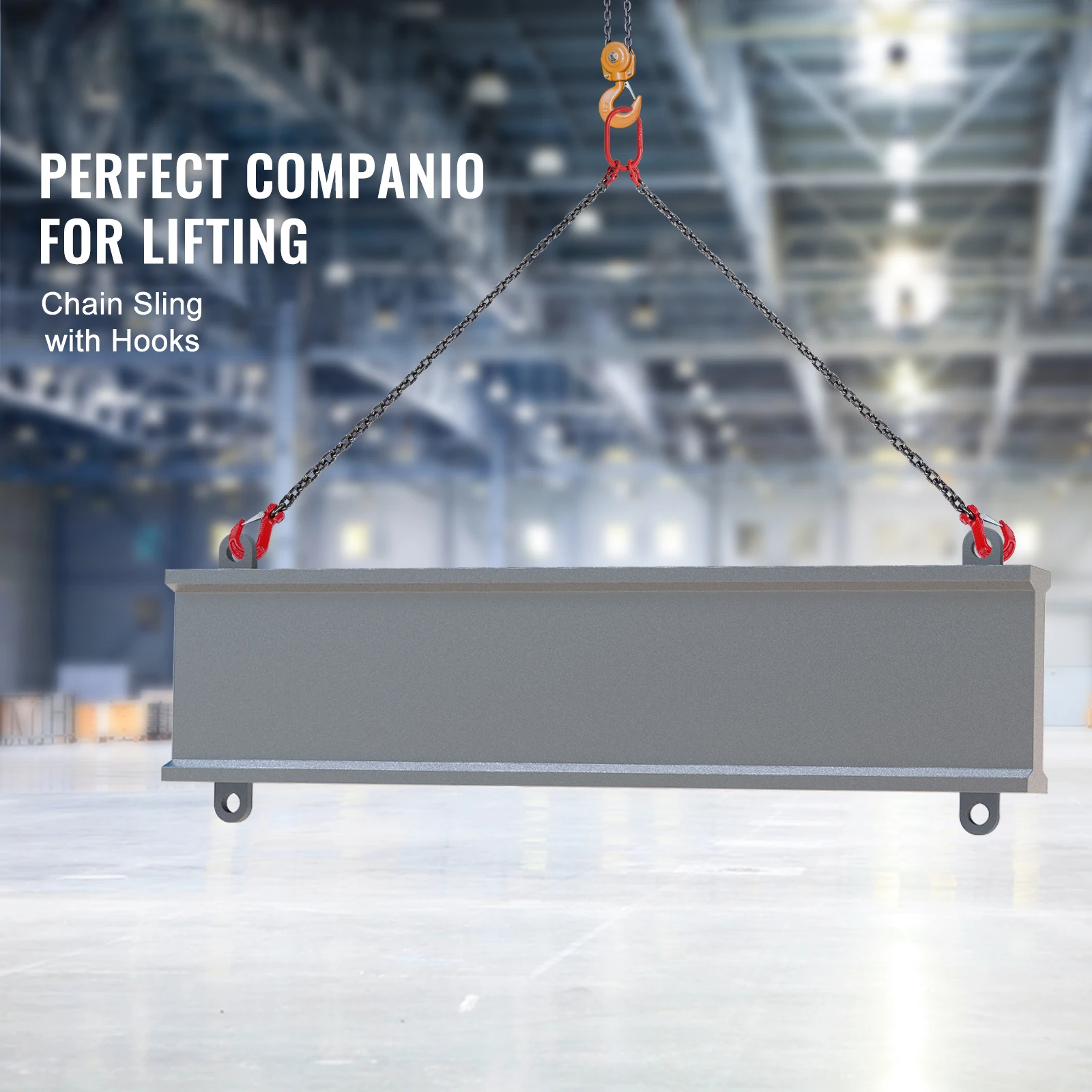 Steel Lifting Chain Sling with Hooks for Engine Hoist