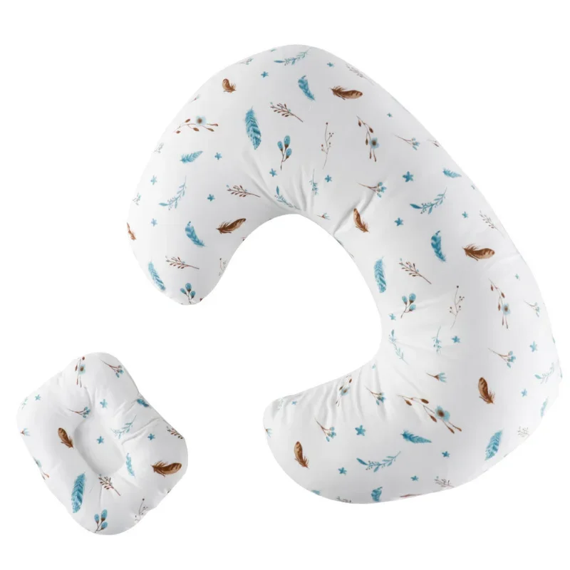 nursing pillow Multifunctional U-shaped Pillow Velvet Cotton Printed Sets Nursing Pillow Breastfeeding Comfortable Waist Support Pillowcase