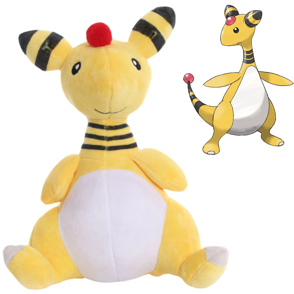 Pokemon Pikachu Peluche Mareep Flaaffy Sheep Stuffed Doll Plush Doll Ampharos Gengar Mewtwo Toy Arceus Manaphy Butterfree Doll