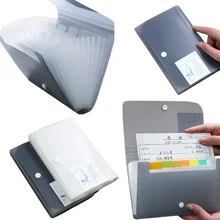 

A6 folder file manager receipt file multi-layer information bag 13 pockets storage folder student classification office supplies