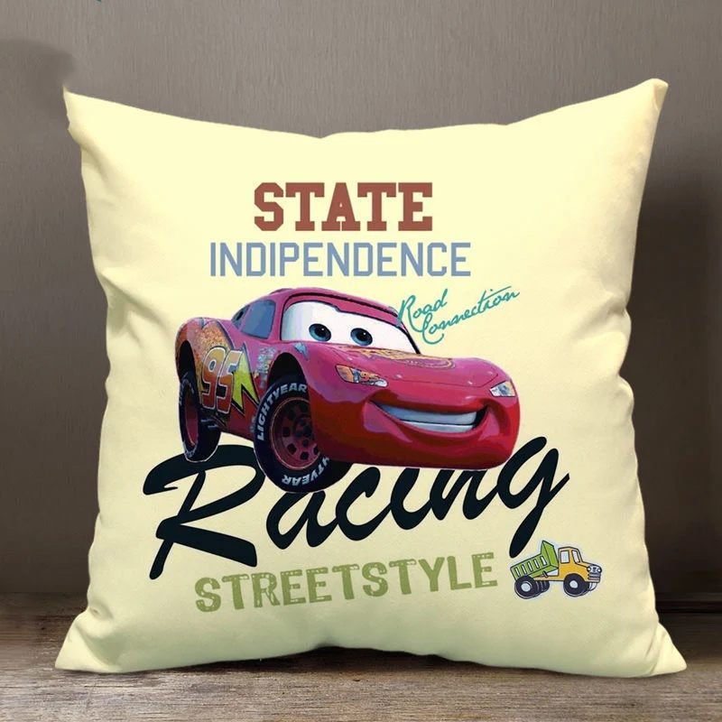 Cushion Cover Pillow Case Cover Nursing Pillow Cover Baby Pillow Cover Disney Decorative Pillowcase Cushion Cover Car Lightning McQueen Sofia Princess Pillow Case Cartoon Gift 40x40cm