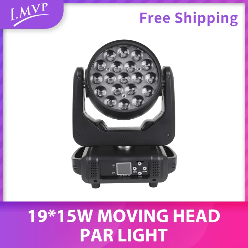 

19*15w светодиодный Wash RGBW Wash Zoom движущаяся головка светильник Washer Stage