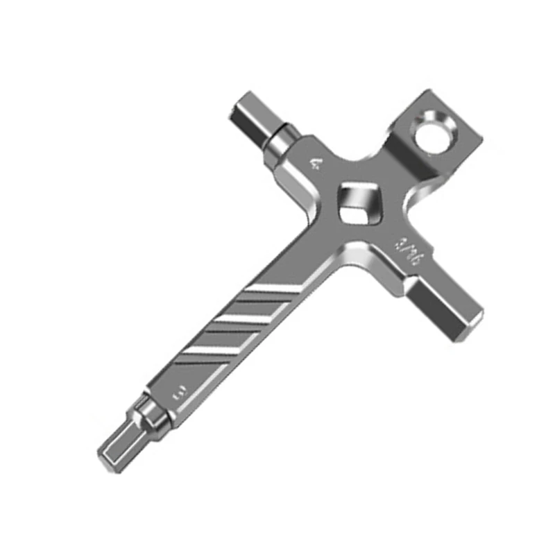 Vue rapprochée de l'embout hexagonal 3mm de la clé Allen – outil de précision pour modélisme