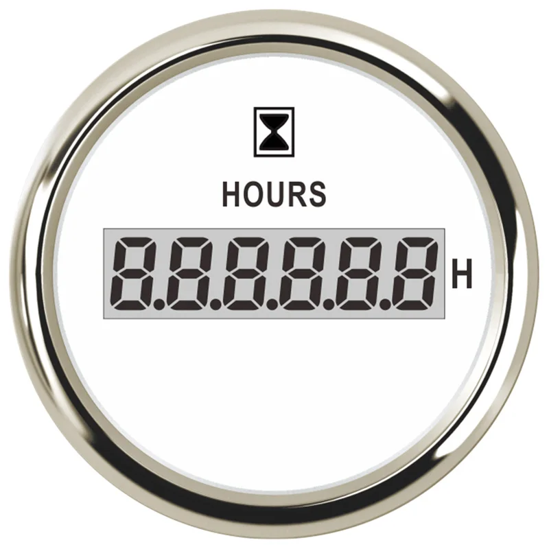 

Automotive Instrument Panel Hour Gauges 52mm Digital Hour Meters 0-99999.9H Display Waterproof Clock Gauges Hourmeters 9-32vdc