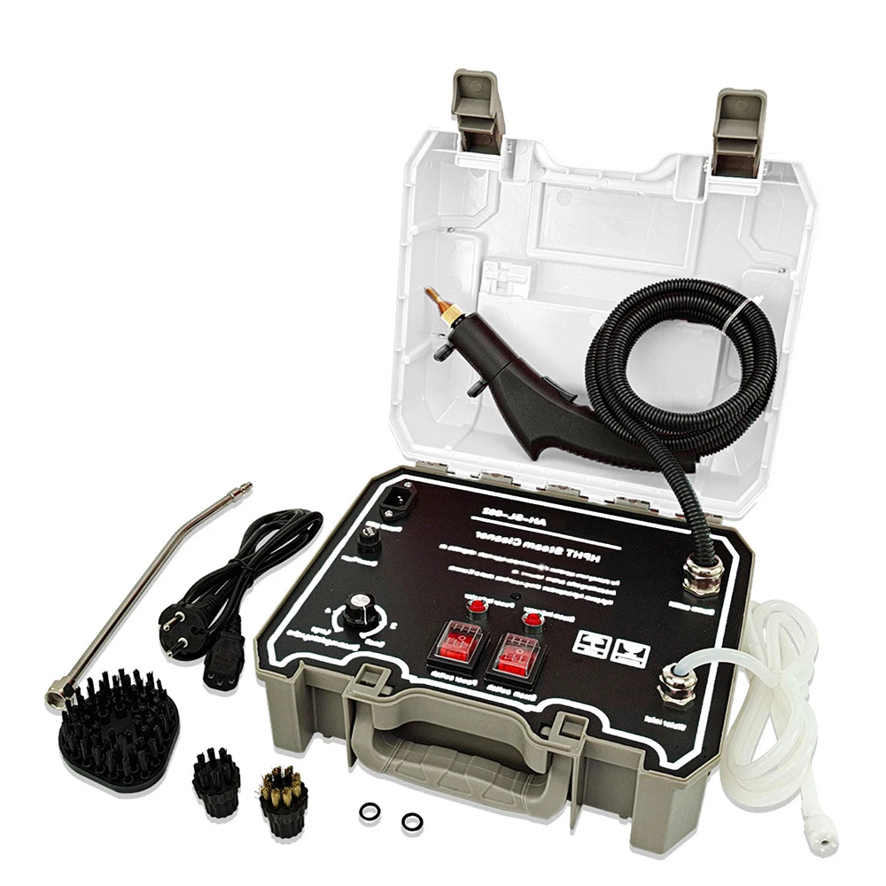 Macchina per la Pulizia a Vapore ad Alta Pressione 1500W, Pulitore Portatile, Attrezzatura per la Pulizia di Cappe da Cucina a Temperatura Regolabile 110V-240V - immagine 5
