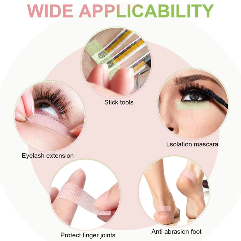 CNK 3PCS Japanese Grafted Eyelash Extension Tape Under Pads Isolation Holes Breathable Adhesive Eye Paper