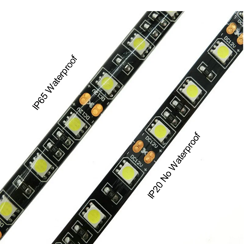 Led Strip Lights 5050 Waterproof 15cm 500cm Led Flexible Ribbon Tape For Tv Backlight Room Home Party Car Truck Boat Atv Utv Aliexpress