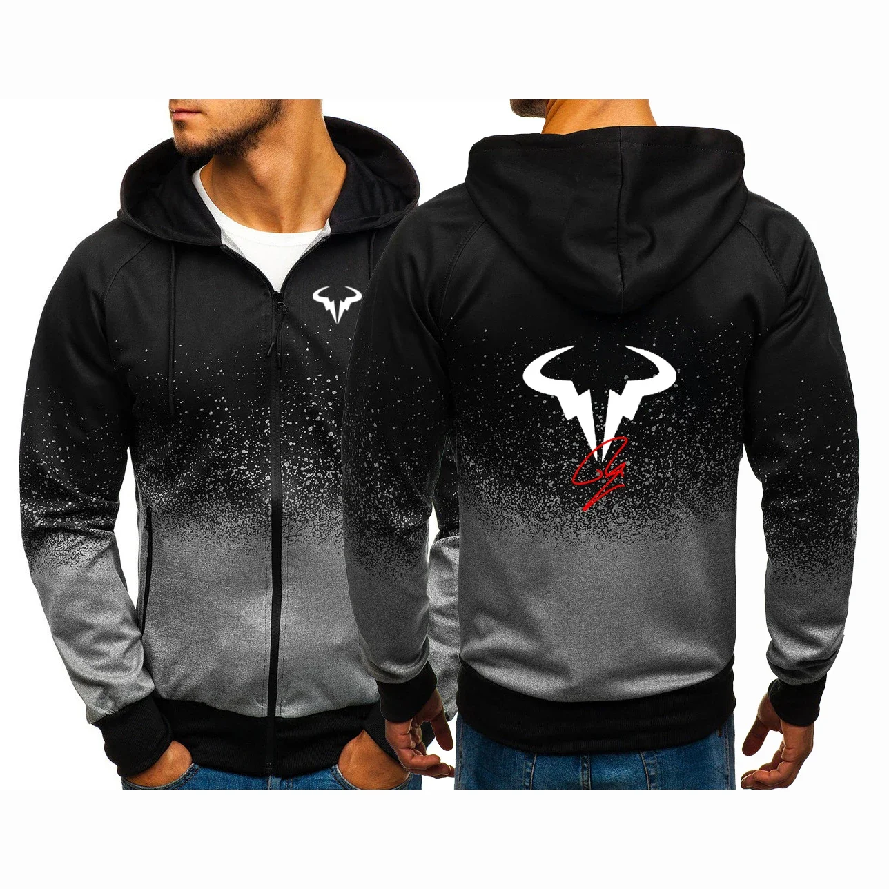 

Rafael Nadal Tennis Player Printing Fashion 2024 New Man's Gradient Color Sweatshirt Comfortable Classic Leisure Hoodies Coat