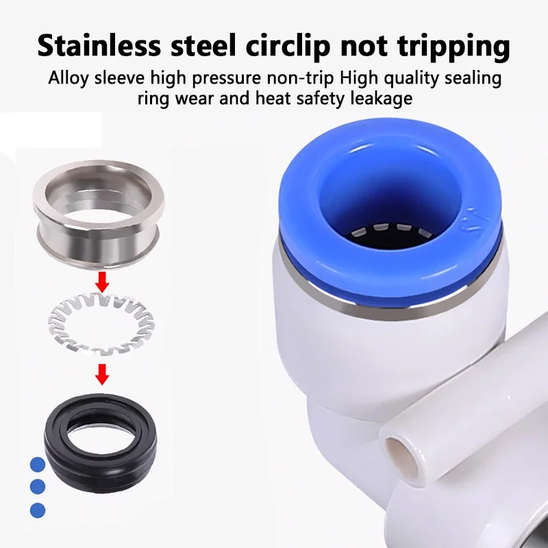 Pneumatic Rotary Connectors Swivel Fittings 360&deg; Rotation MaleThread M5 1/4 1/2 Hose Joint 6/8/10mm Revolute DEUBLIN Connector