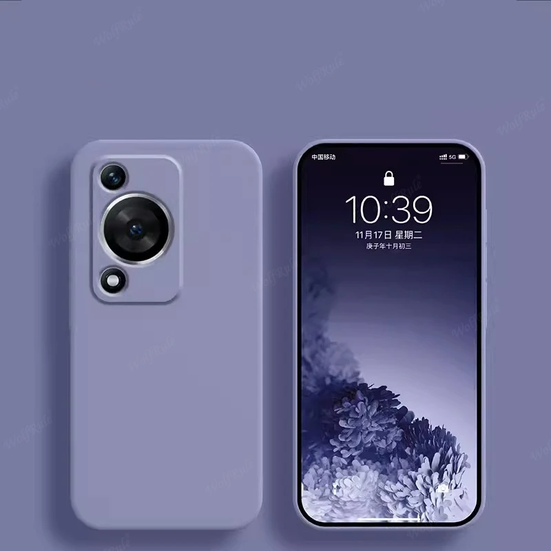 Protective TPU Liquid Silicone Soft Phone Case with Lens Protection