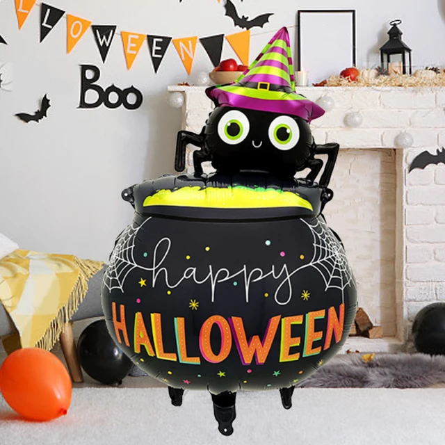 1pc/2pcs Halloween Spider Medicinal Pot Balloon for Halloween party, birthday party.horror and weird atmosphere decoration 1