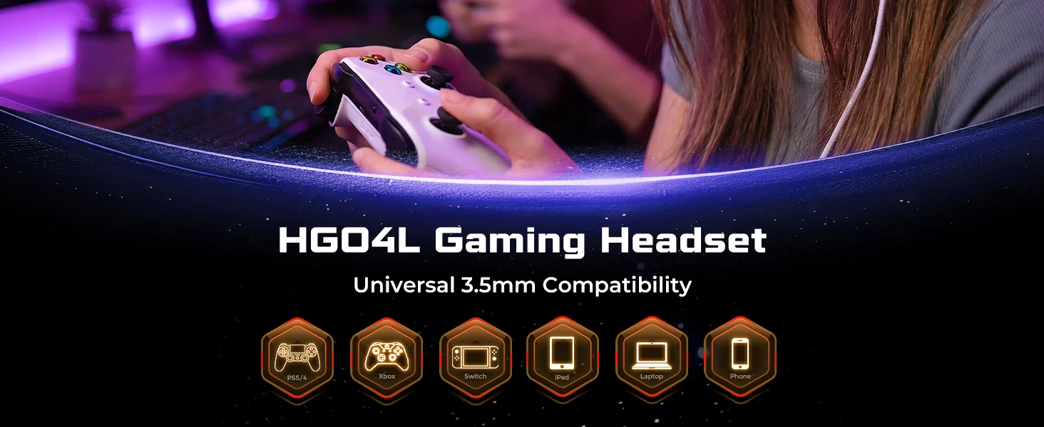 Nubwo Hg04l Lightweight Gaming Headset For Ps5 Ps4 Xbox And Switch_voghion.com