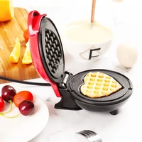 Mini Waffle Maker Bubble Egg Cake Oven Breakfast Love Heart Small Waffle Maker Cooking Appliance for Children's Birthday Parties 6