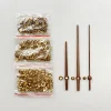 Clock Hands DIY Brass Nut Quartz Clock Movement Hands Copper Hardware Beads Repair Replacing 4
