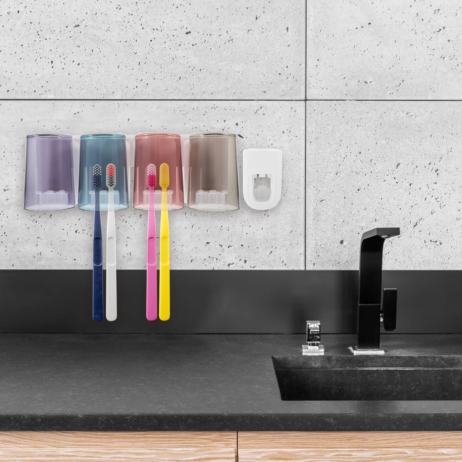 

Organizer Holder Wall Mounted Holders Plastic Wall-mounted Bathroom Shelf