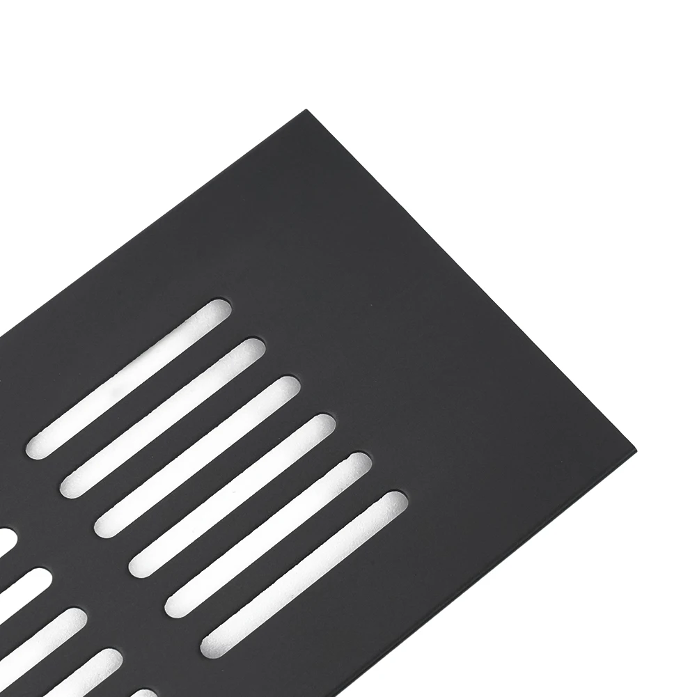 Air Vent Grille Ventilation Grille Shoe Cabinets Wardrobe Black Cabinet Clean Easy To Install Rectangular Durable