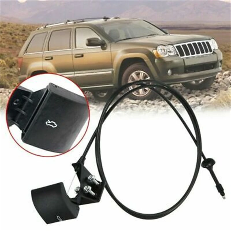 Car Engine Hood Release Cable with Handle For 2005-2010 Jeep Grand Cherokee For 2006-2010 Jeep Commander XK