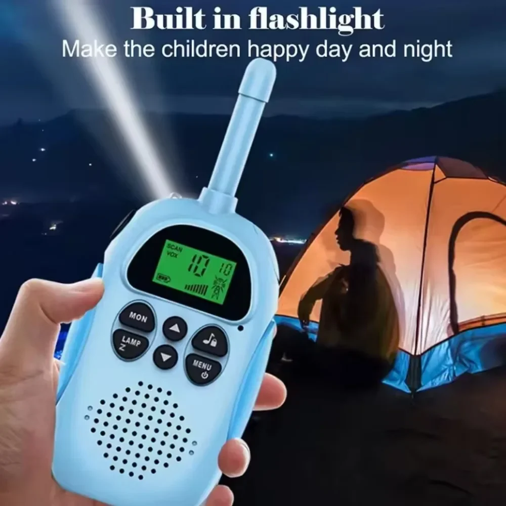 Kids Toys Children Gifts Walkie Talkies for Kids 2 Pack Rechargeable Battery 22 Channels 2 Way Radio 3KM Long Range