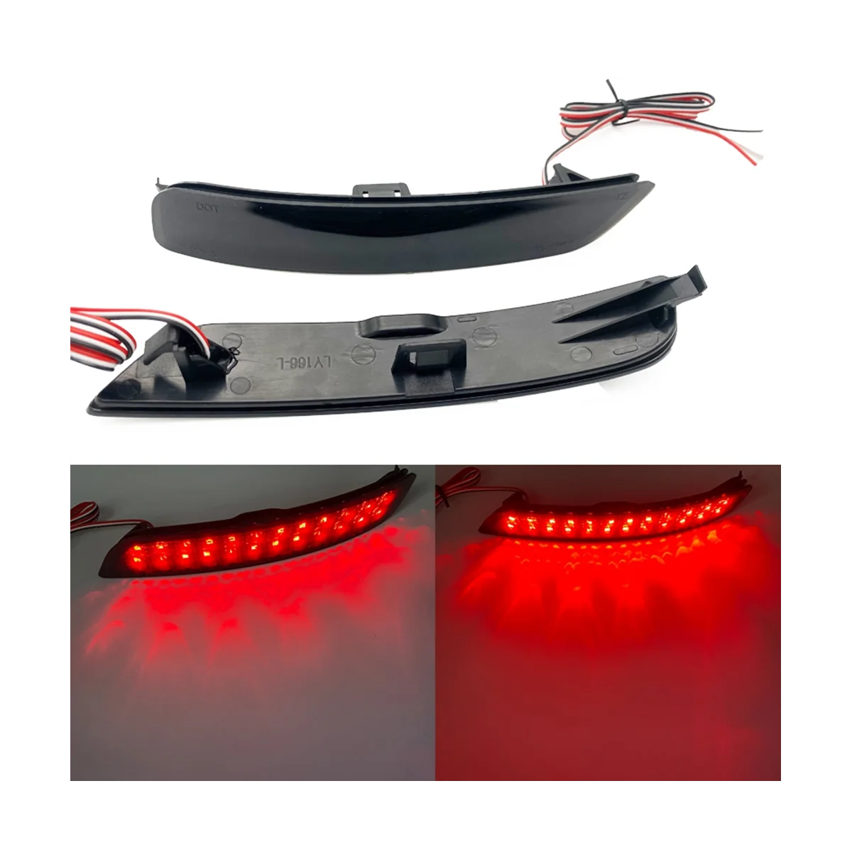 

Rear Bumper Left+Right Reflector Tail Light Lamp Taillight for BMW X5 2012-2016 Car Decorative 63147847591 63147847592
